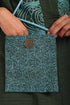 Embroidered small cross body bag in printed cotton